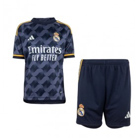 Baby Fußballbekleidung Real Madrid Auswärtstrikot 2023-24 Kurzarm (+ kurze hosen)